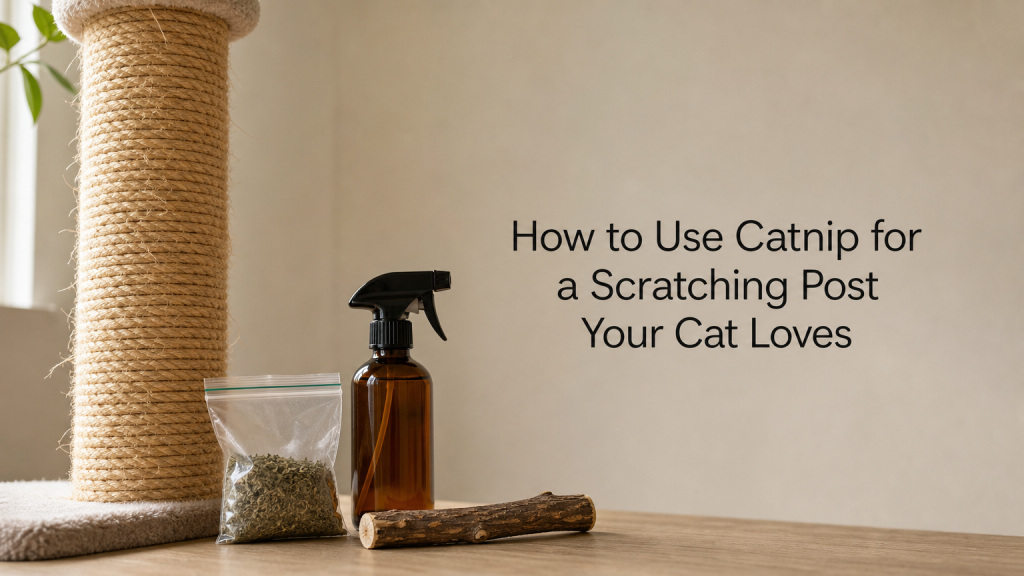 How to Use Catnip for a Scratching Post Your Cat Loves